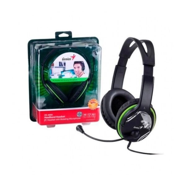 Auricular c/Mic Genius HS-400A Green