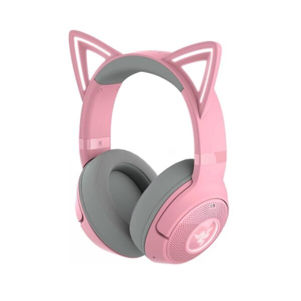 Auricular Razer Kraken Kitty V2 Bluetooth/Wireless Quartz Edition RGB Kitty Ears (0551)