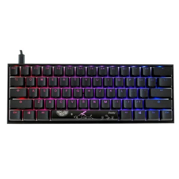 TECLADO GAMER DUCKY MECHA MINI RGB CHERRY BROWN RGB PBT DOUBLE-SHOT 60