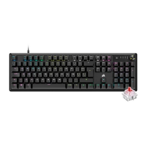 Teclado Corsair K70 RGB CORE Mecanico Red Black (6448)