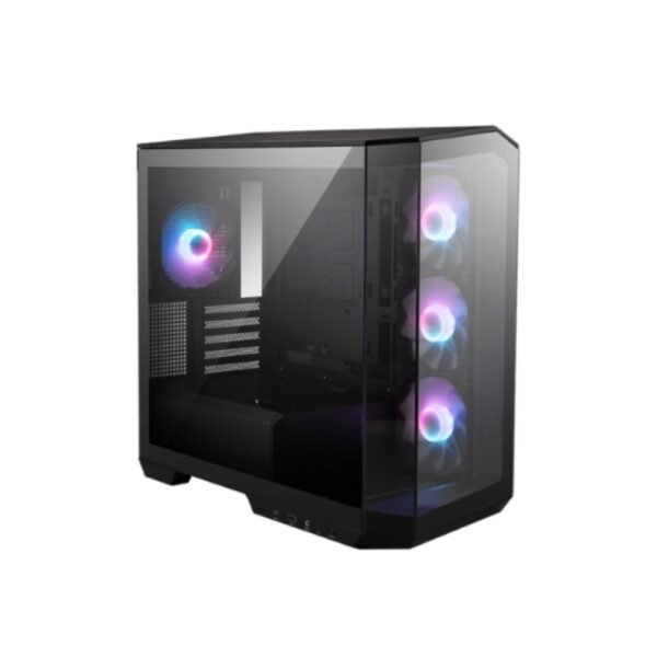 Gabinete MSI MAG PANO M100R PZ Micro ATX TG x2 ARGB Fan x4 Black (6471)