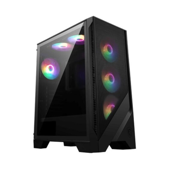 Gabinete MSI MAG FORGE 120A Airflow TG Mid-Tower Fan Auto-RGB x6 (1576)