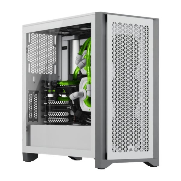 Gabinete Corsair 4000D Airflow Mid-Tower TG Fan x2 White (1928)