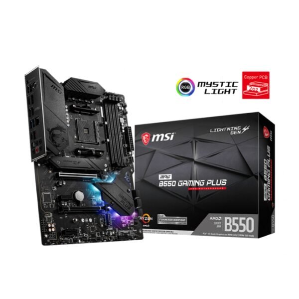 Mother MSI MPG B550 GAMING PLUS DDR4 AM4 (Serie 3000/4000/5000) (1885)