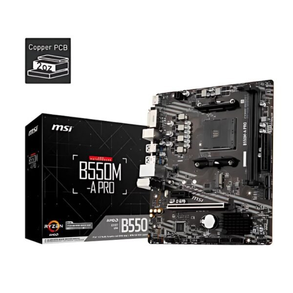 Mother MSI B550M PRO-VDH DDR4 AM4 (Serie 3000/4000/5000) (8417)