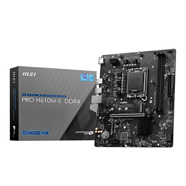 Mother MSI PRO H610M-S DDR4 1700 (12va/13va/14va Gen) (8257)