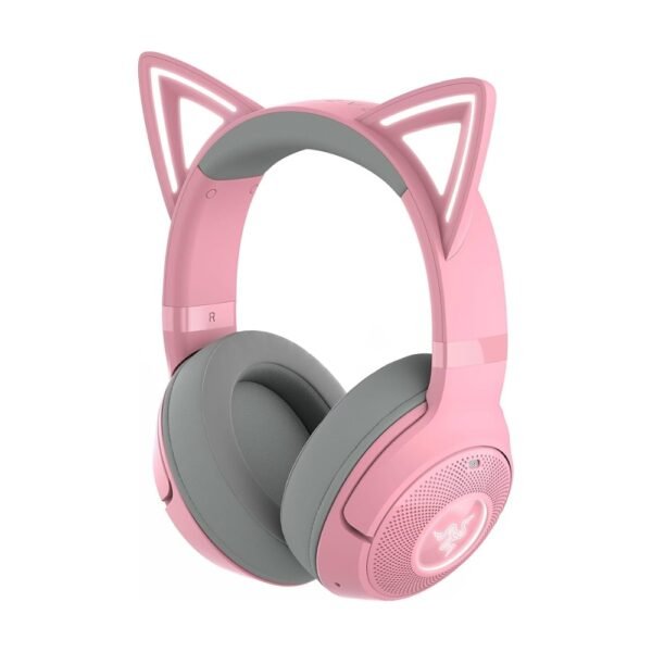 Auricular Razer Kraken Kitty V2 USB w/RGB Chroma Kitty Ears Quartz Edition