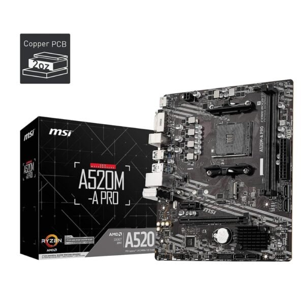 Mother MSI A520M-A PRO DDR4 AM4 (Series 3000/4000/5000) (9927)