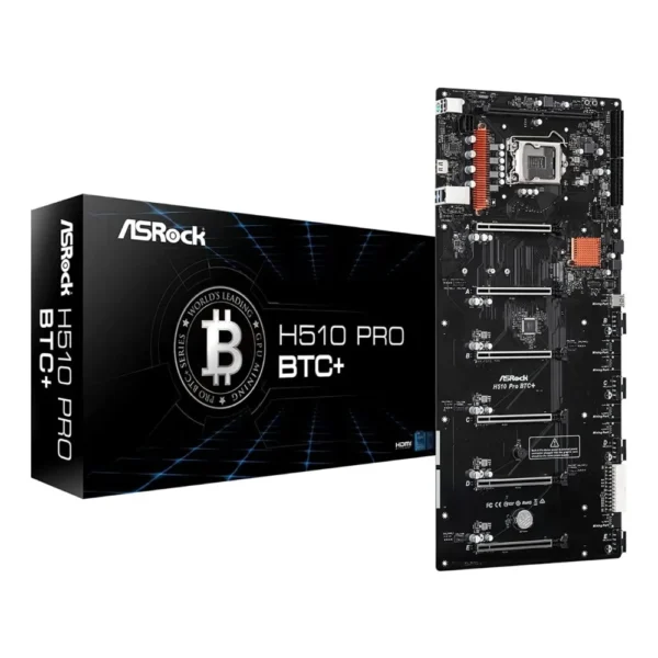 MOTHER ASROCK (LGA1200) H510 PRO BTC+ MINERIA PCI-Ex6