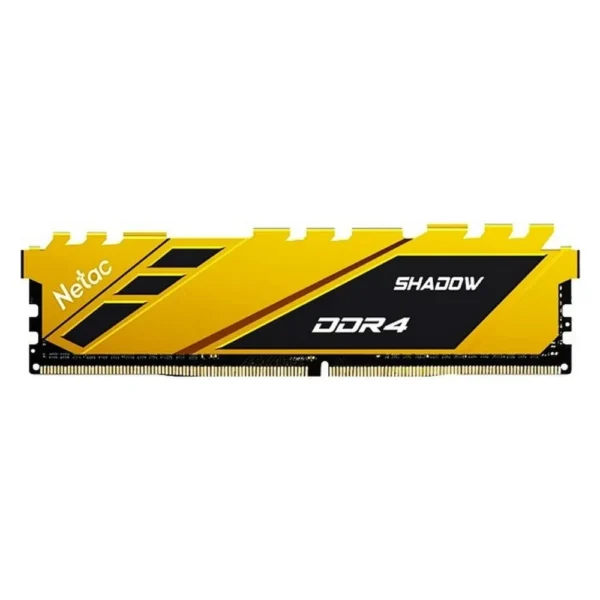 MEMORIA NETAC SHADOW DDR4 3200 8GB C16 GOLD YELLOW