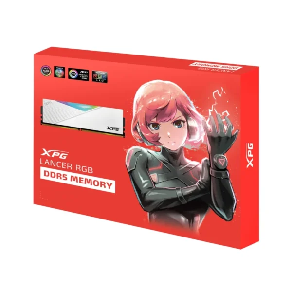 MEMORIA ADATA DIMM XPG LANCER DDR5 16GB 7200MHZ WHITE