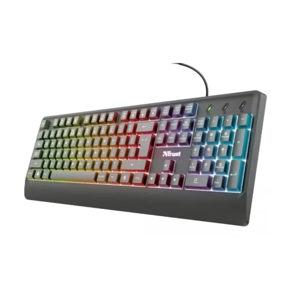 TECLADO GAMER LED TRUST ZIVA ES