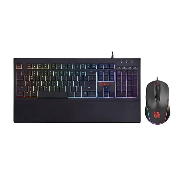 TECLADO GAMER TT ESPORTS COMBO CHALLENGER ELITE RGB MEMBRANE KB LASER ENGRAVED KEYCAP SW CONTROL