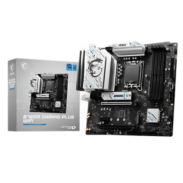 Mother MSI B760M GAMING PLUS WIFI DDR5 1700 (12va/13va/14va Gen) (4017)