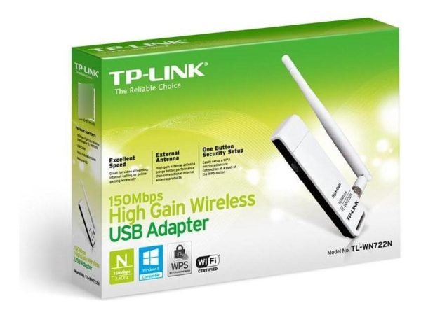Adaptador Tp Link Wn722n Usb Wifi Inalámbrico Alta Ganancia 150mb - Imagen 6