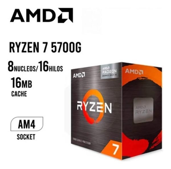 Pc Cpu Gamer Ryzen 7 5700g 32gb Ssd 1tb M.2 Hdd 2tb 850w 80+ - Imagen 5