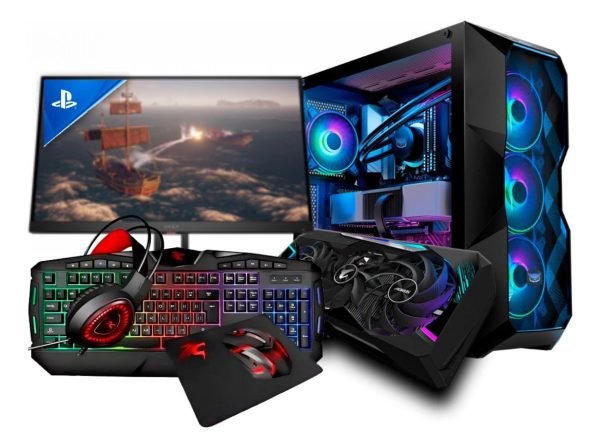 Juego De Ordenador Amd Complete R5 Kit+3050 6g+16gb Ram+wifi