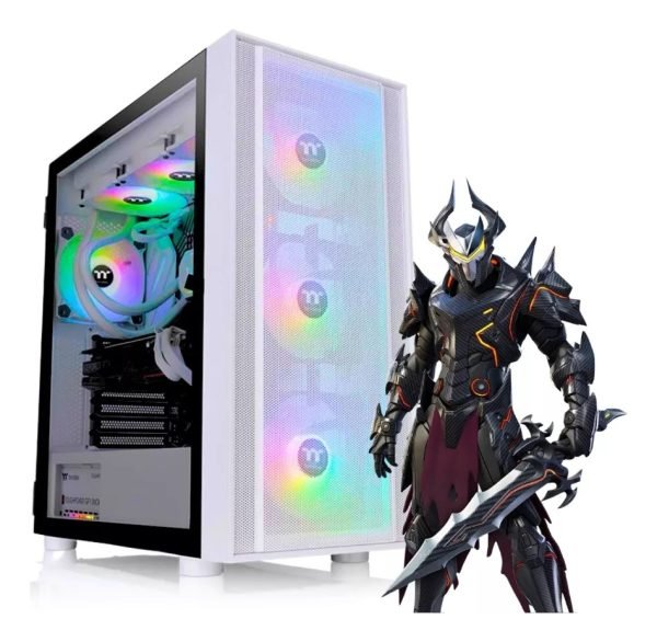 Pc Gamer Completa Cpu Ryzen 5 5600g 1tb Hhd 8gb Blanco