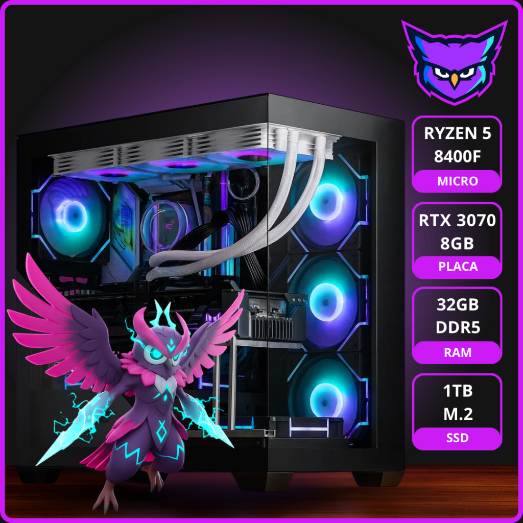 <strong>PC ADVANCE LEVEL 3</strong><br> AMD RYZEN 5 8400F RTX 3070 8GB RAM 32GB M.2 1TB