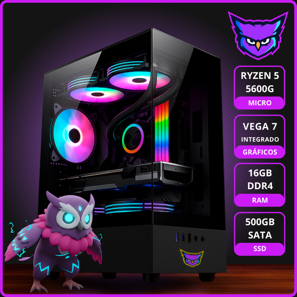 <strong>PC ENTRY LEVEL 2</strong> <br> RYZEN 5 5600G RAM 16GB SSD 500GB SATA III