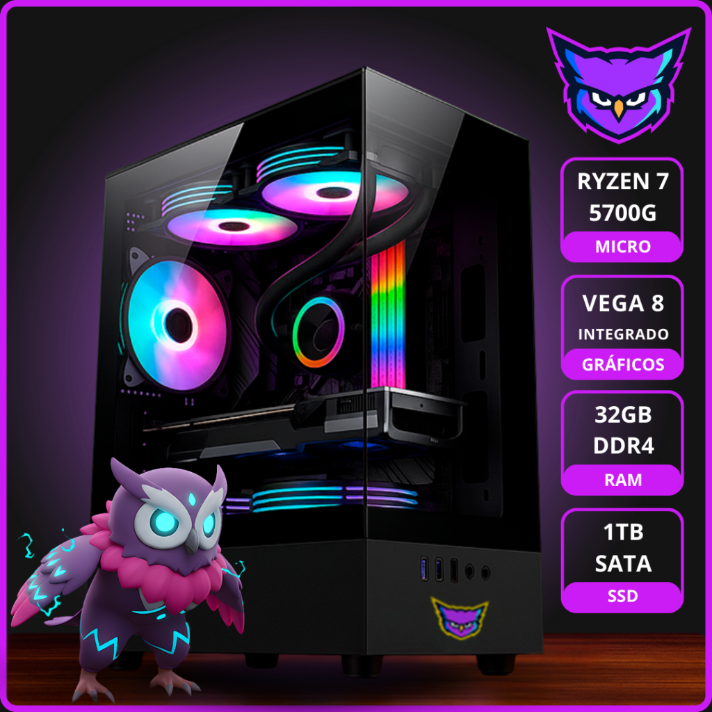 <strong>PC ENTRY LEVEL 3</strong> <br> RYZEN 7 5700G RAM 32GB SSD 1TB SATA III