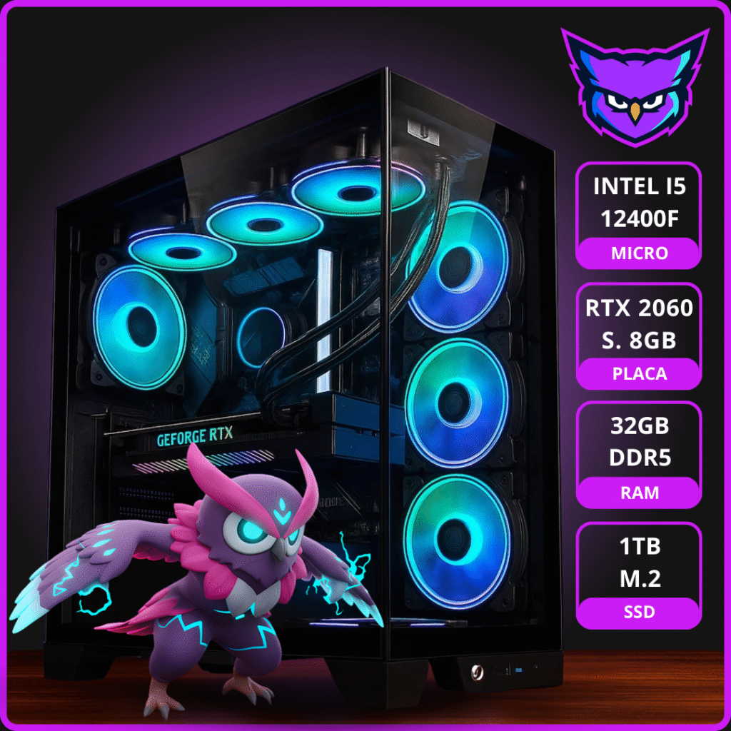 <strong>PC MIDTECH LEVEL 4</strong><br> INTEL I5 12400F RTX 2060 SUPER RAM 32GB M.2 1TB 80+