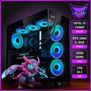 PC MIDTECH LEVEL 4 INTEL I5 12400F RTX 2060 SUPER RAM 32GB M.2 1TB 80+
