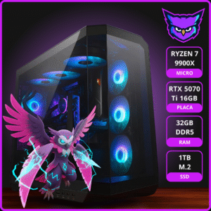 PC ULTRA LEVEL 3 AMD RYZEN 9 9900X RTX 5070Ti 16GB RAM 32GB M.2 1TB WATERCOOLER