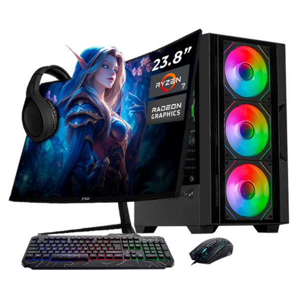Pc Gamer Completa Amd Ryzen 7 5700g Ram 16gb 500gb + Juegos Radeon Rx Vega 8