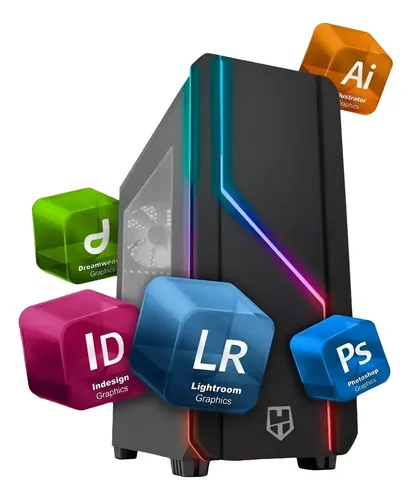 Pc Diseño Grafico Ryzen 5 4600g Ram 16gb Ssd 1tb!
