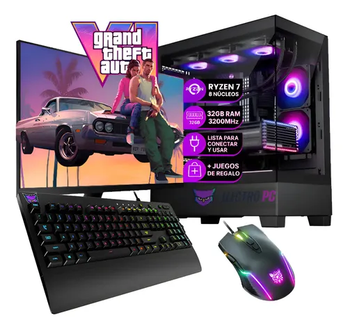 Pc Gamer Combo Ryzen 7 5700g Rtx 3060 64gb 1tb Wifi Monitor Nvidia 12gb Oem