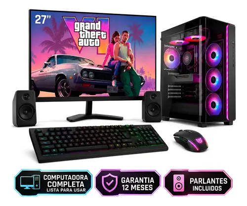 Pc Gamer Monitor 27 Amd Ryzen 7 5700g Ram 64tb 1tb Ssd Wifi 64Gb Radeon Rx Vega 8