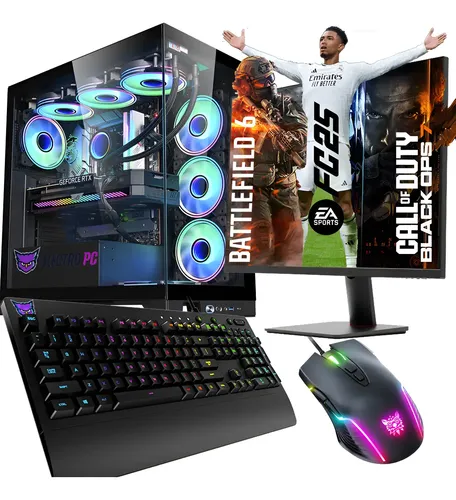 Pc Armada Combo Gamer Ryzen 7 5700 64gb Ssd 2tb Wifi Monitor